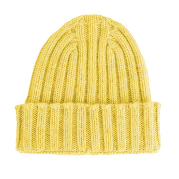Made in Italy Yellow Cashmere Hat