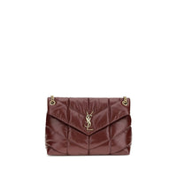Saint Laurent Bordeaux Calf Leather Bos Taurus Shoulder Bag