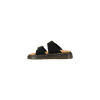 Dr. Martens Black Leather Flat Sandals