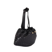 Bottega Veneta Black Lamb Leather Backet Bag