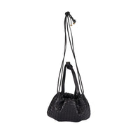 Bottega Veneta Black Lamb Leather Backet Bag