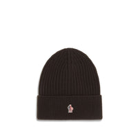 Moncler Grenoble Black Fleece Wool Beanie