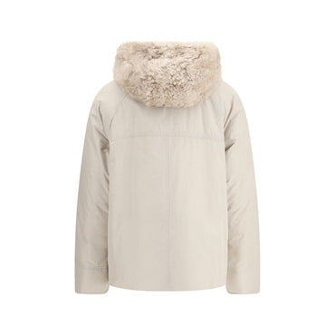 Brunello Cucinelli Gray Polyester Parka