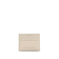 Brunello Cucinelli Beige Calf Leather Bos Taurus Wallet