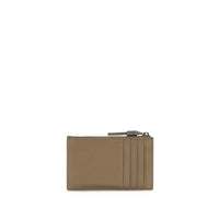 Brunello Cucinelli Beige Calf Leather Bos Taurus Wallet