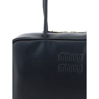Miu Miu Black Calf Leather Bos Taurus Handbag