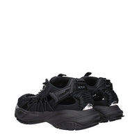 Versace Black Leather Athletic Sneakers