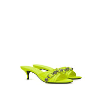 Balenciaga Yellow Leather Mules