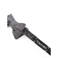 Tom Ford Gray Silk Bowtie