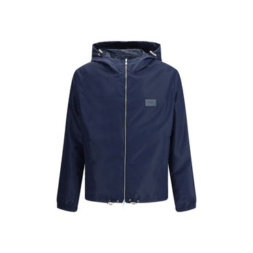 Fendi Blue Polyester Shell Jacket