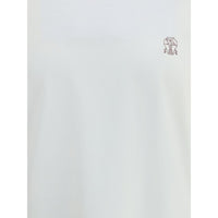 Brunello Cucinelli White Cotton T-Shirt