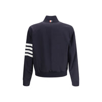 Thom Browne Blue Wool Bomber