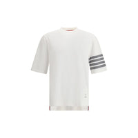 Thom Browne White Cotton T-Shirt