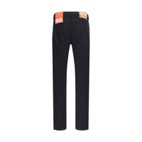 Diesel Black Cotton Slim Fit Jeans