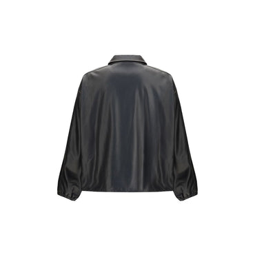 Diesel Black Polyester Biker Jacket