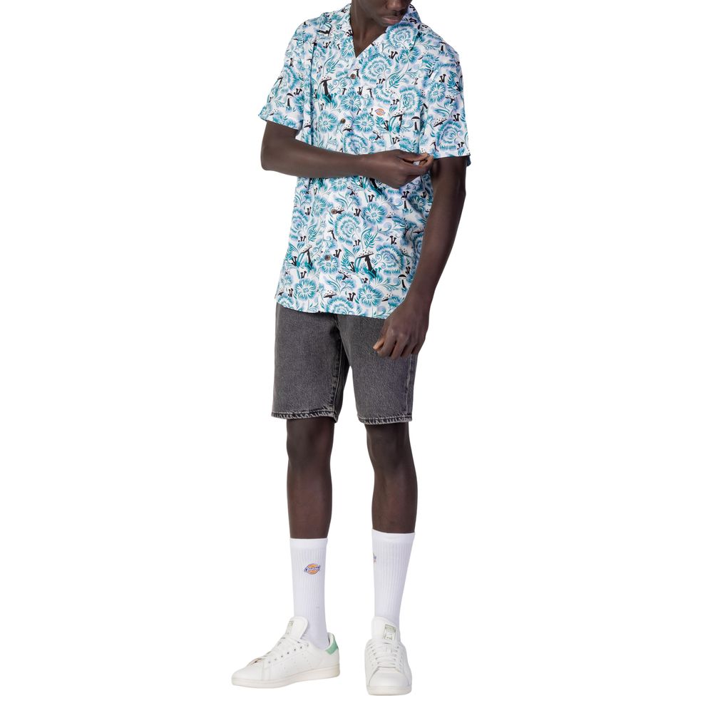 Dickies Blue Cotton Shortsleeve Shirt