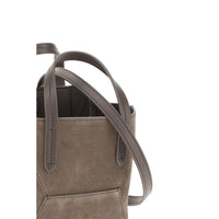 Brunello Cucinelli Brown Calf Leather Bos Taurus Shoulder Bag