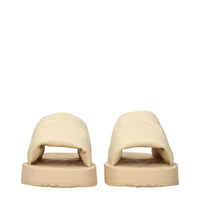 Burberry Beige Leather Slippers