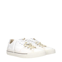 Maison Margiela White Leather Low Top Sneakers