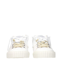 Maison Margiela White Leather Low Top Sneakers