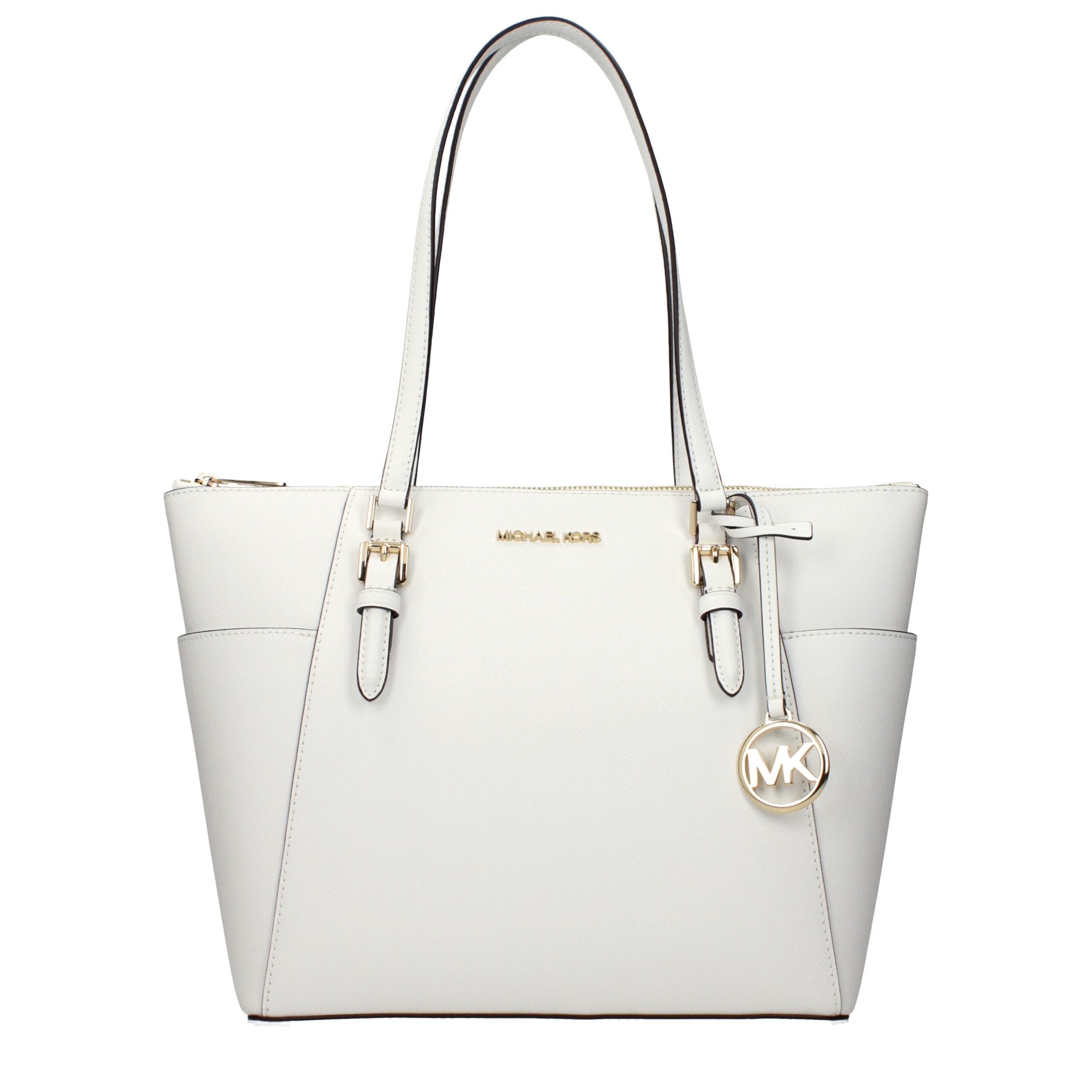 Michael Kors White Leather Shoulder Bag