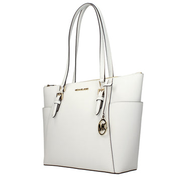 Michael Kors White Leather Shoulder Bag