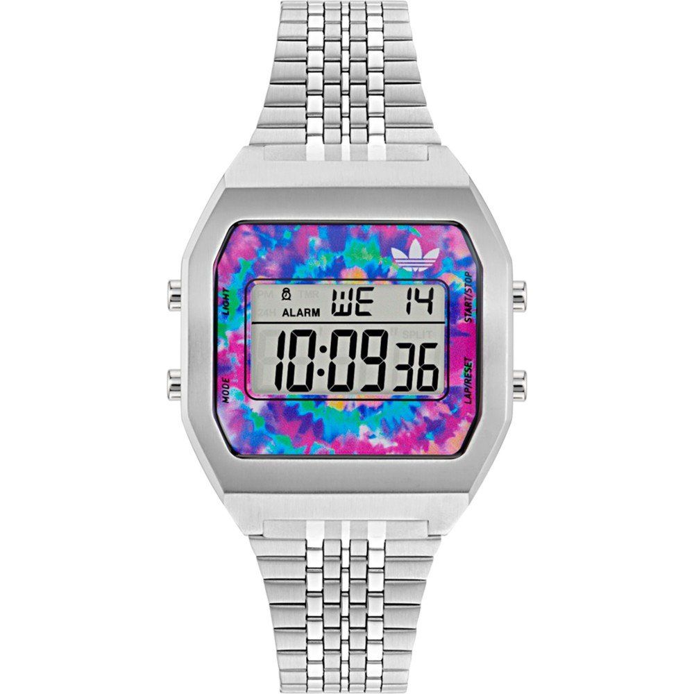 Adidas Gray Stainless Steel Digital Watch