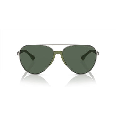 Emporio Armani Gray Metal Sunglasses