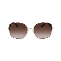 Ferragamo Gold Metal Sunglasses