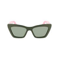 Ferragamo Green Acetate Sunglasses