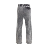 Diesel Gray Cotton Casual Pants