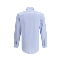 Margiela Blue Cotton Pattern Shirt