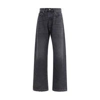 Margiela Black Cotton High-Waisted Jean