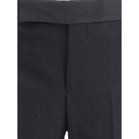 Giorgio Armani Black Fleece Wool Clothing