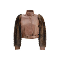 Chloé Brown Leather Jacket