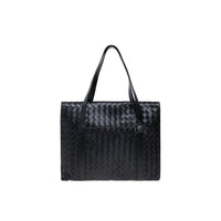 Bottega Veneta Black Leather Briefcase