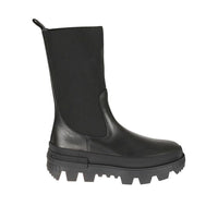 Moncler Black Calfskin Flat Boots