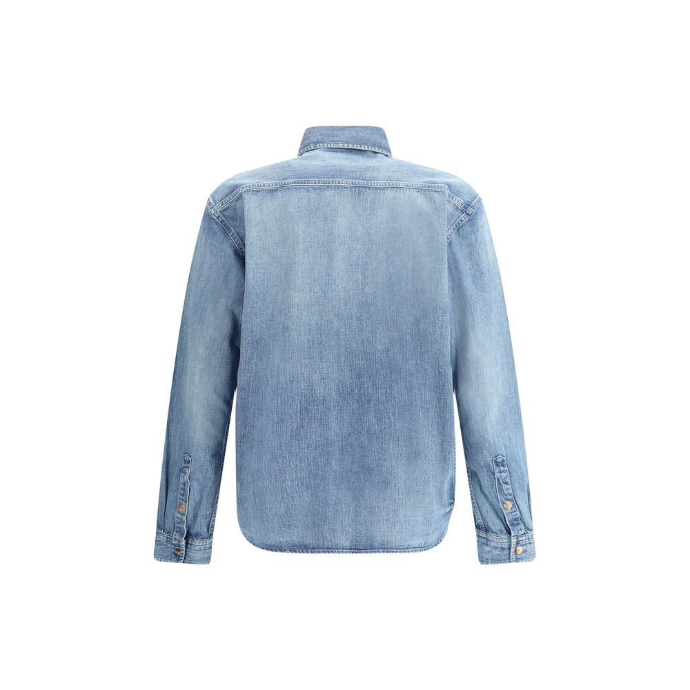 Saint Laurent Blue Denim Shirt