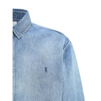 Saint Laurent Blue Denim Shirt