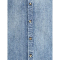 Saint Laurent Blue Denim Shirt