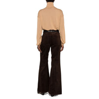 Saint Laurent Brown Virgin Wool Turtleneck