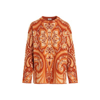 Etro Orange Polyamide Sweatshirt