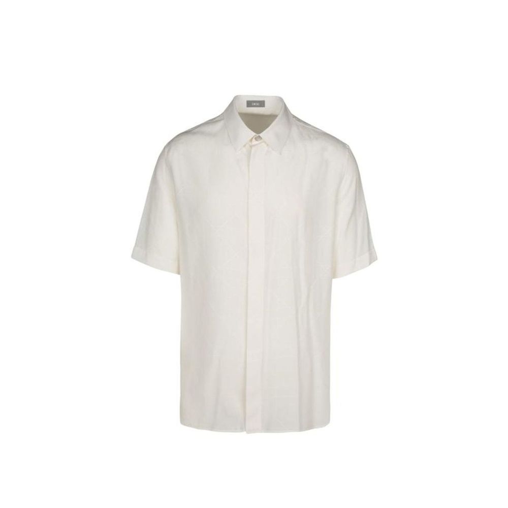 Dior White Lyocell Shortsleeve Shirt