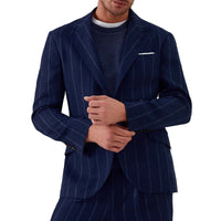 Brunello Cucinelli Blue Virgin Wool Blazer