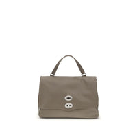 Zanellato Gray Calf Leather Bos Taurus Shoulder Bag