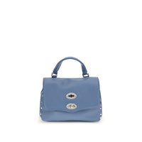 Zanellato Blue Calf Leather Bos Taurus Shoulder Bag