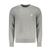 Hugo Boss Gray Cotton Sweater