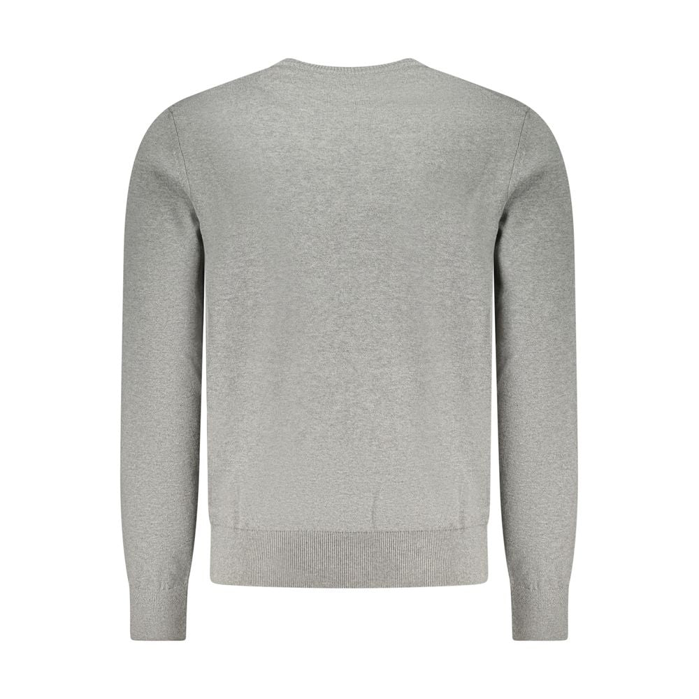 Hugo Boss Gray Cotton Sweater