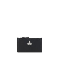Vivienne Westwood Black Calf Leather Bos Taurus Wallet