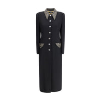 Versace Black Wool Coat